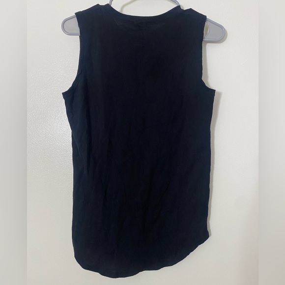 Graphic Beatles band tank top, size small, black with multicolor design. - Picture 3 of 3